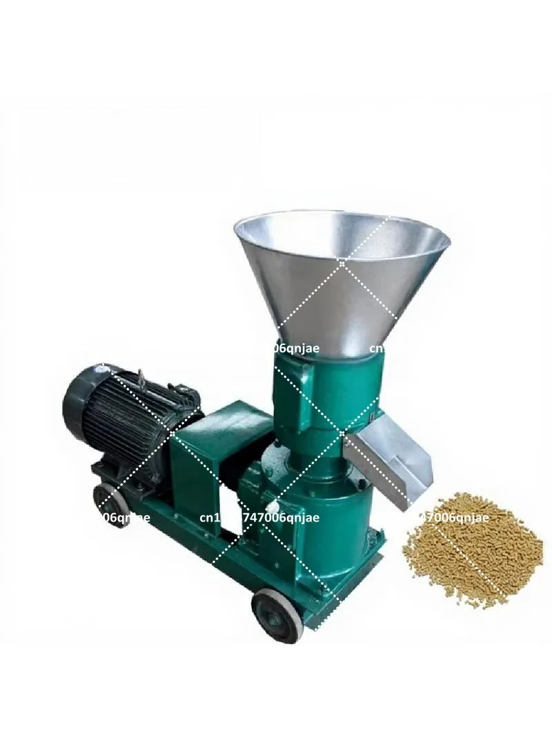 Small Household High Efficiency Flat Mold Wood Pellet Machine for Biomass Fuel Chips