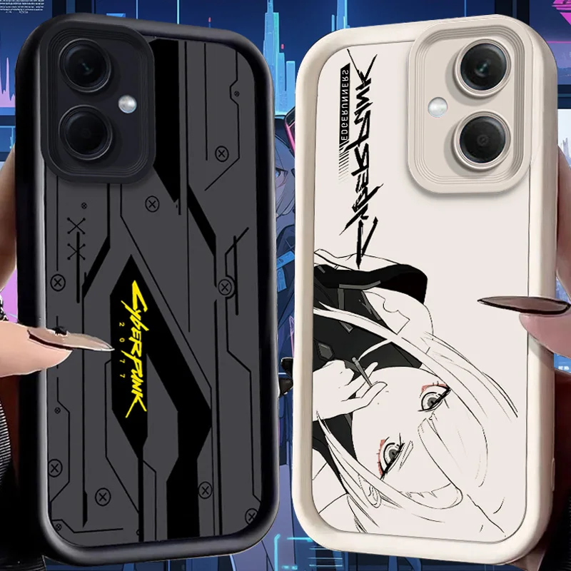 

Чехол C-Cyberpunks для Xiaomi Redmi Note 14 13 12 5G 11 10 Pro Plus 11S 4G 14C 13C 12C Turbo 9 9C A2 A1 Жидкий силиконовый чехол