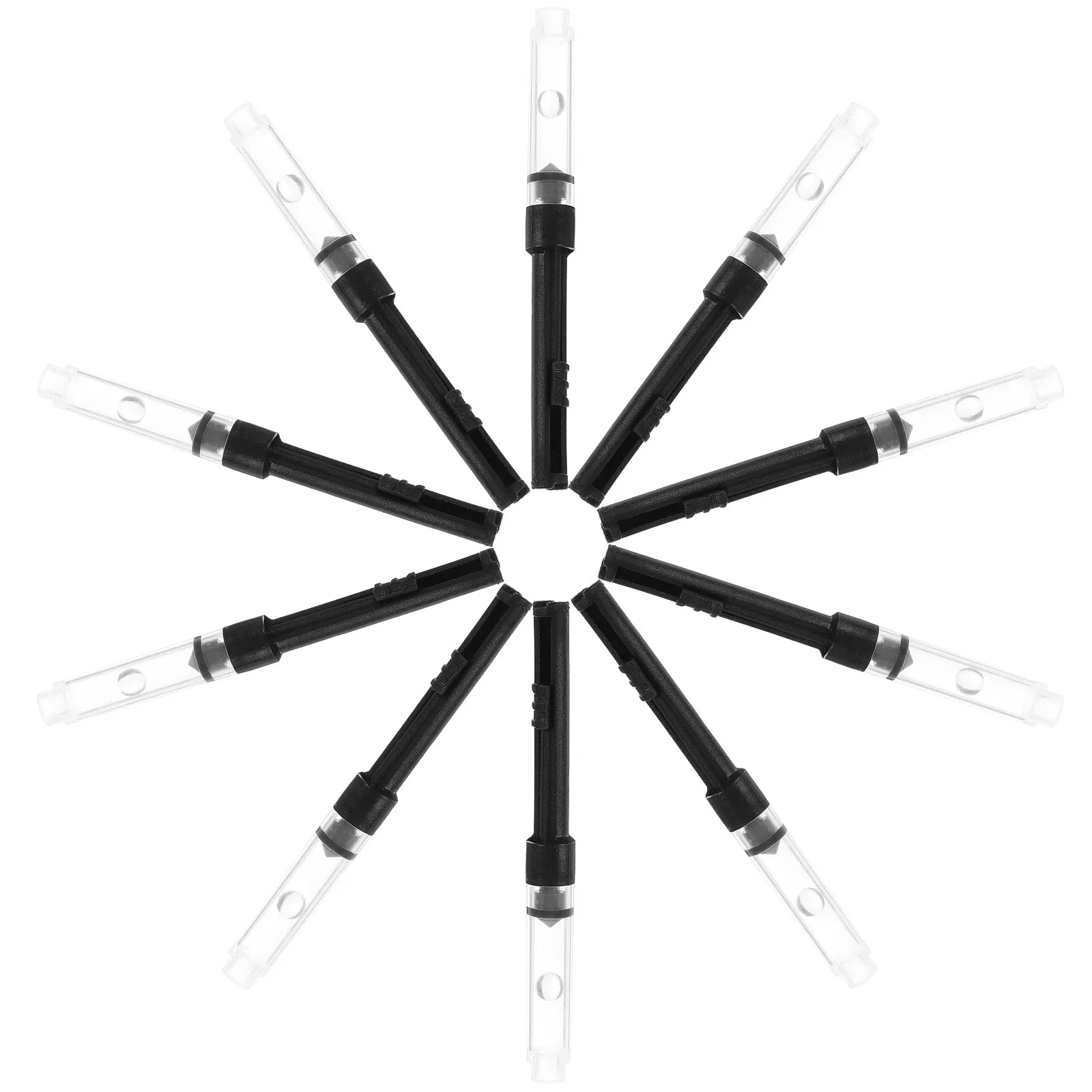 

10 шт. сменных чернильных картриджей для перьевых ручек, насос-конвертер для заправки, черные