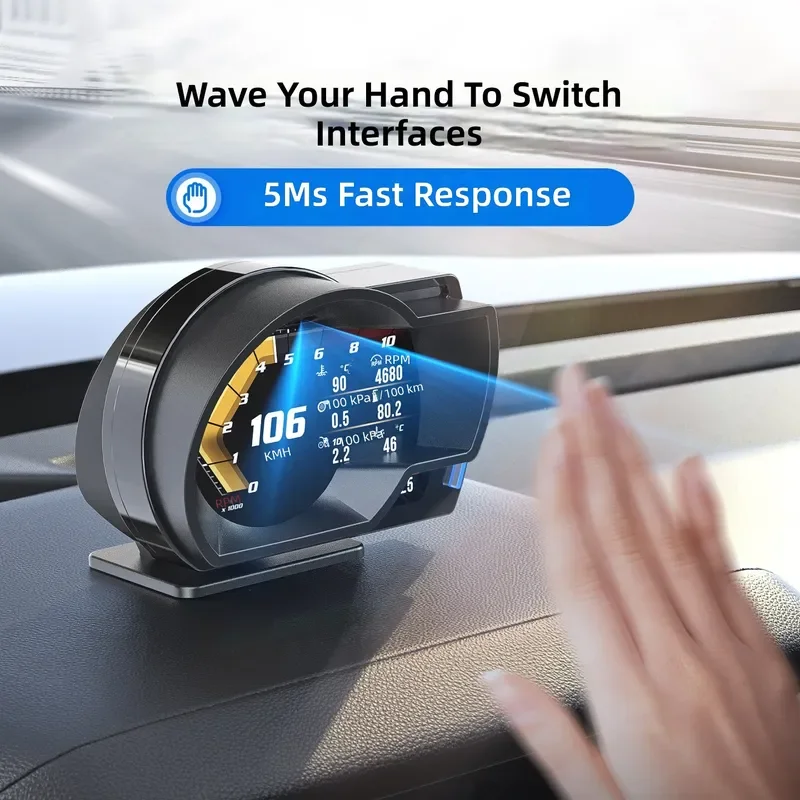 for A520 New Car GPS Dual Mode Driving Computer HUD Head Up Display OBD Car Instrument