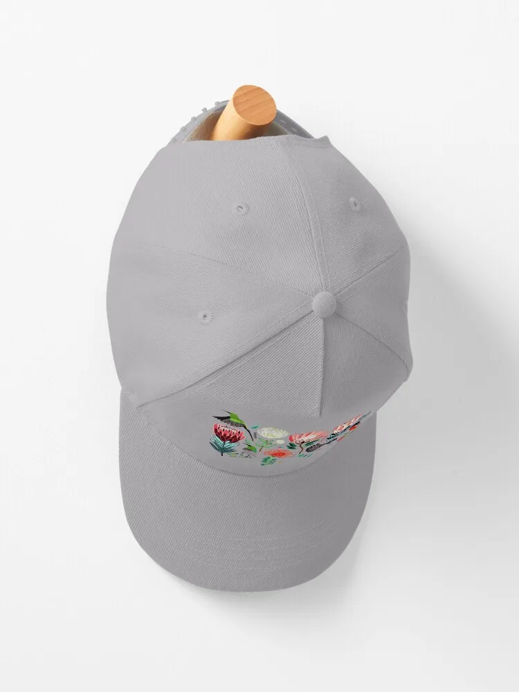 Sunbirds & Proteas On Grey Cap For Unisex Adult Outdoor Casual Sun Baseball Caps