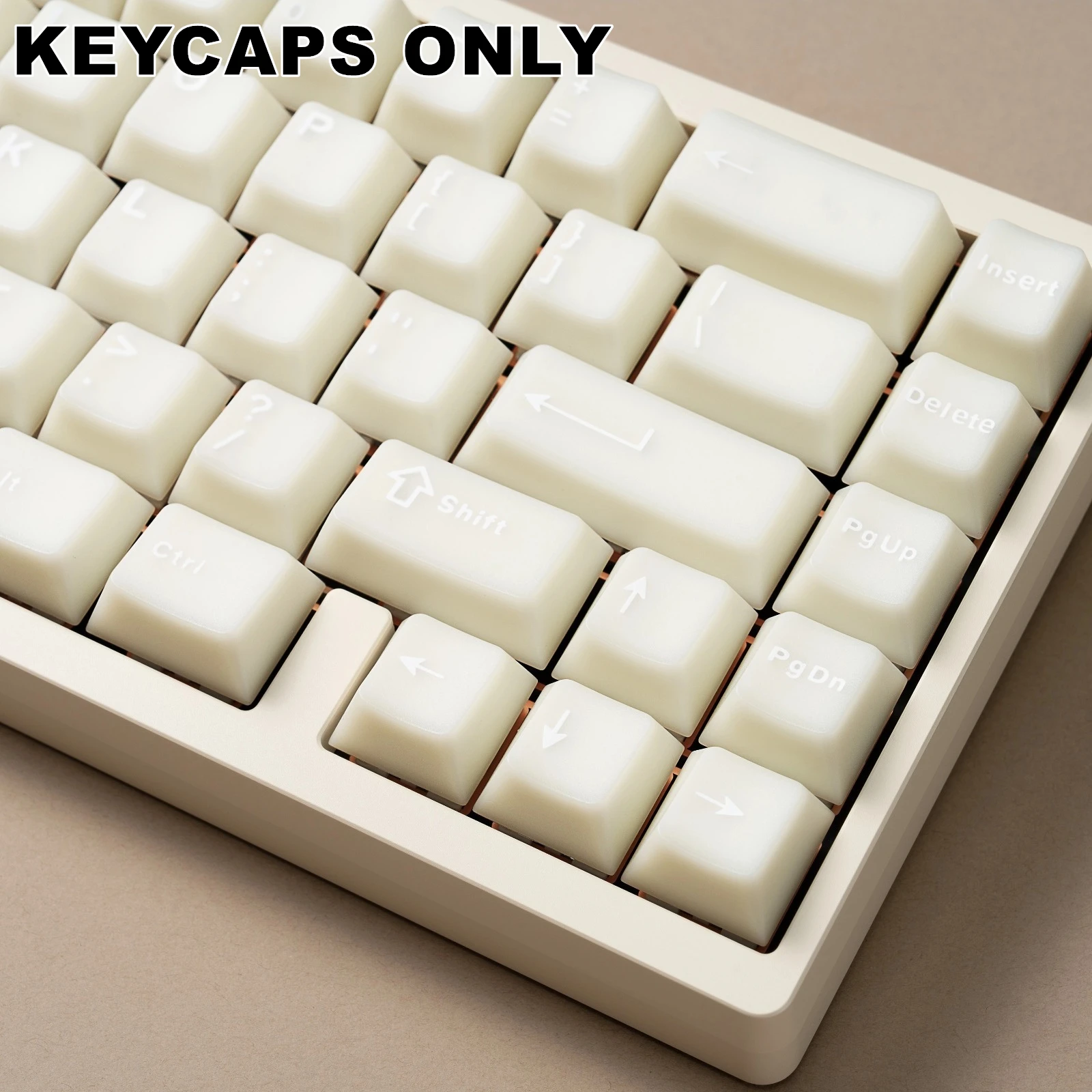 120-klawiszowy biały półprzezroczysty ABS Cherry Keycaps Double-shot Legends Keycap Set dla Mx Cherry Gateron Switch klawiatura mechaniczna