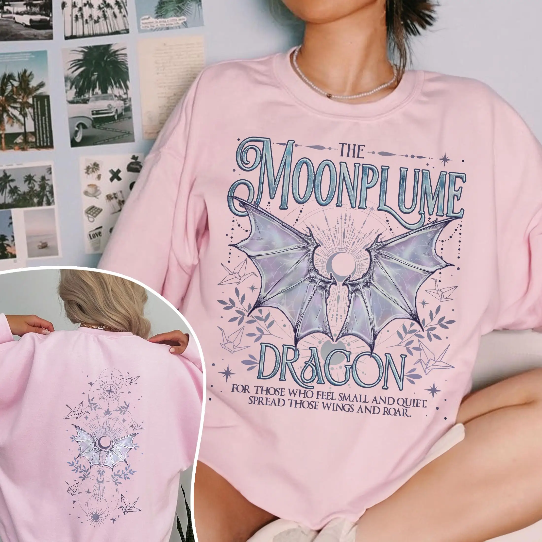 Dragon Moonplume T-shirt, When The Moon Hatched T Shirt, Sarah Parker Inspired Tee, Gift for Book Lover Tee