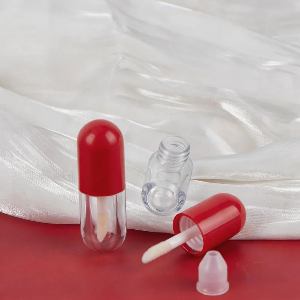

50/100/200 шт. 2 мл многоразовые флаконы для помады, пустые пластиковые тюбики для губной помады, портативные дорожные емкости для ухода за кожей