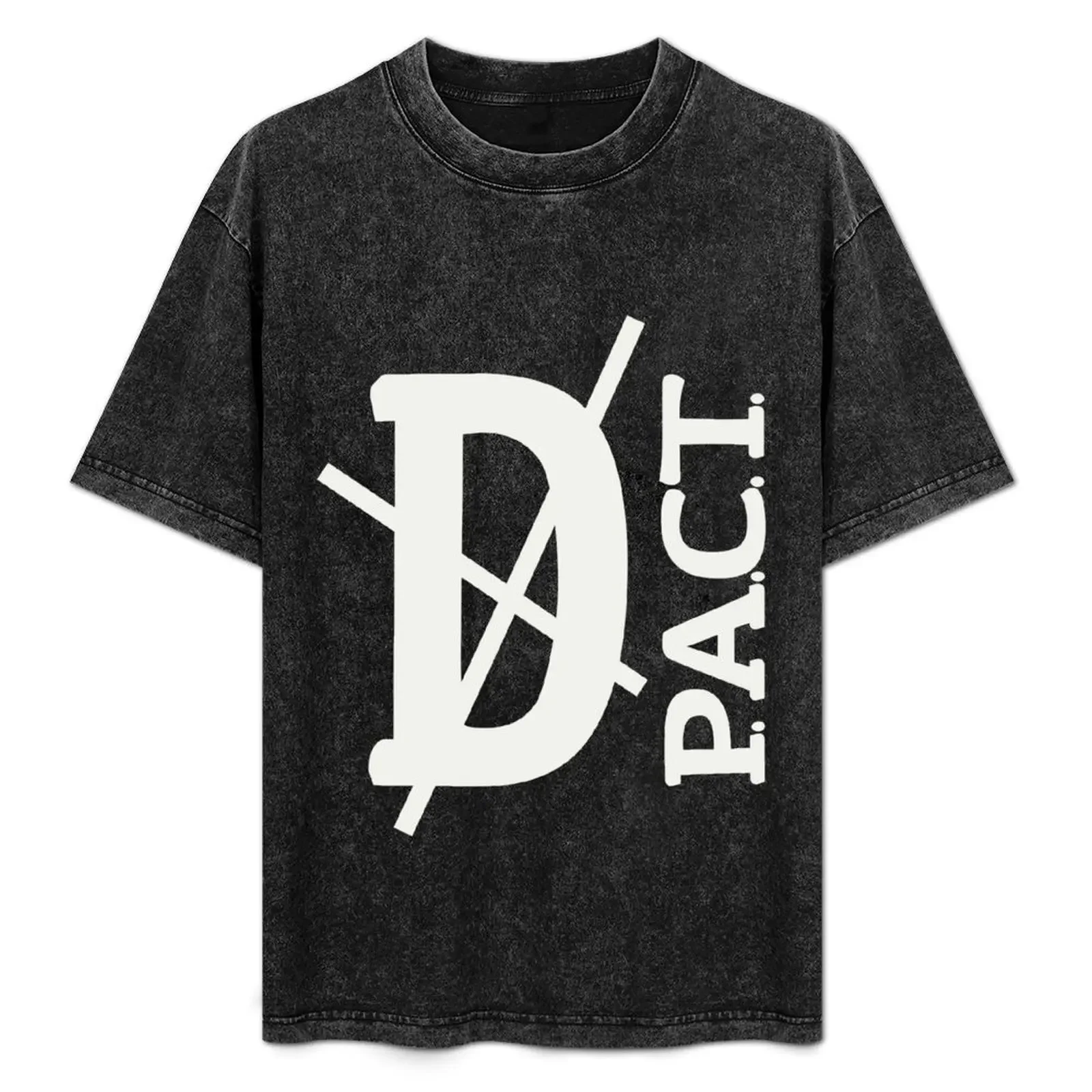

Death P.A.C.T. (hanger logo) T-Shirt blue lock Man t-shirt custom shirt mens white t shirts