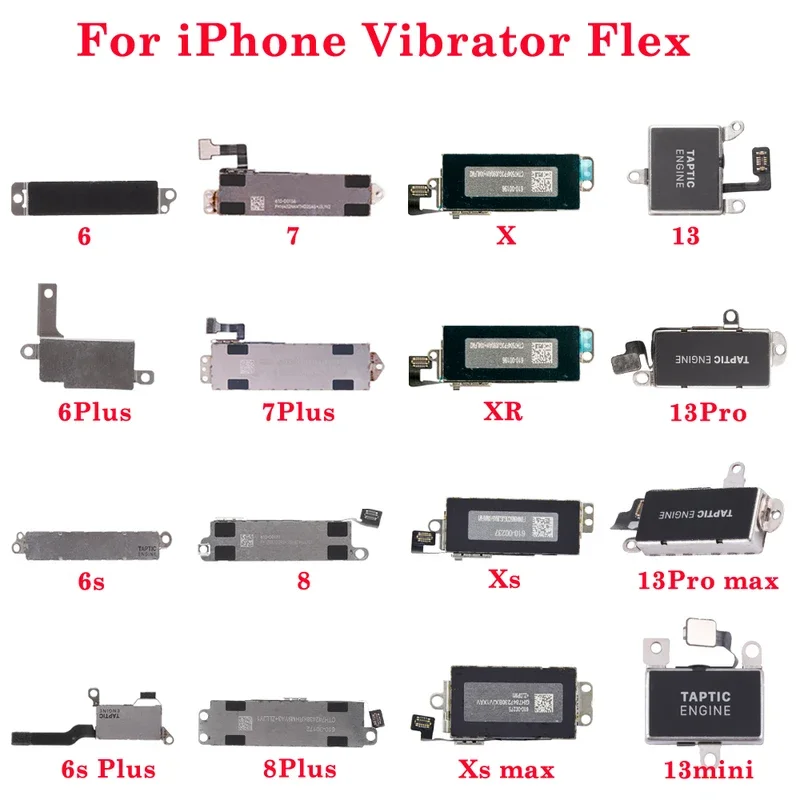 Vibrator Vibration Flex Cable For iPhone 6 6s 7 8 plus SE 2020 X XR XS MAX 13 Pro Max Mini Motor Replacement Mobile Phone Part