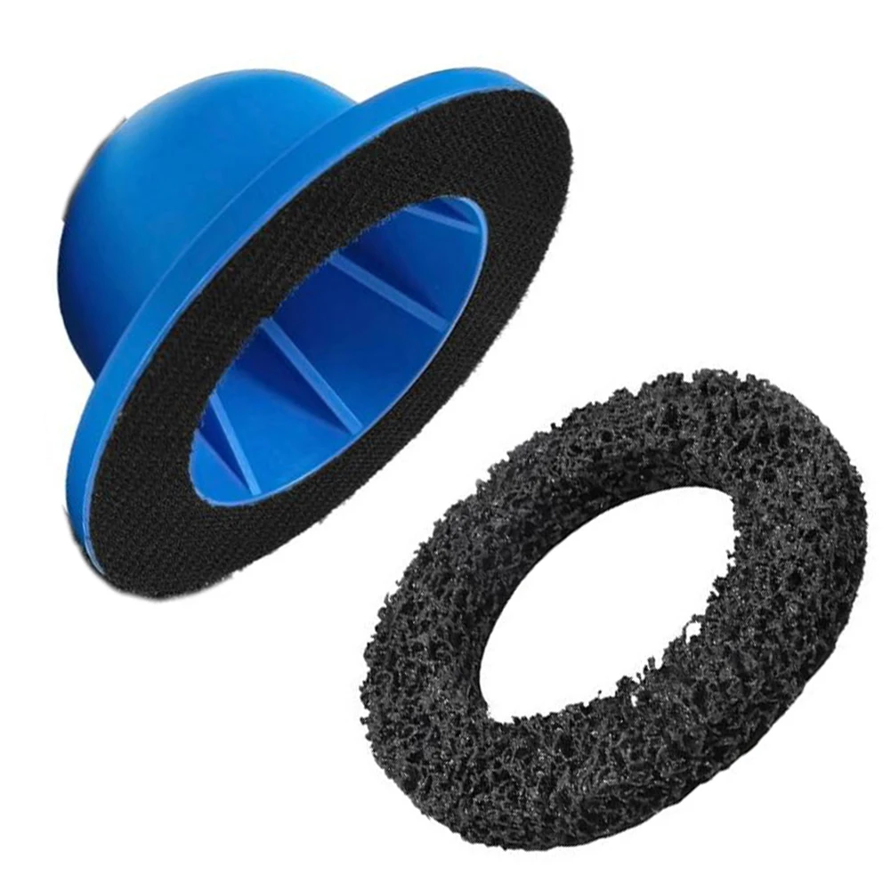 150mm Wheel Hub Grinder Cleaning Brush Tool With Grinding Cup For Car Rim Polishing And Rust Removal ABS Black Blue