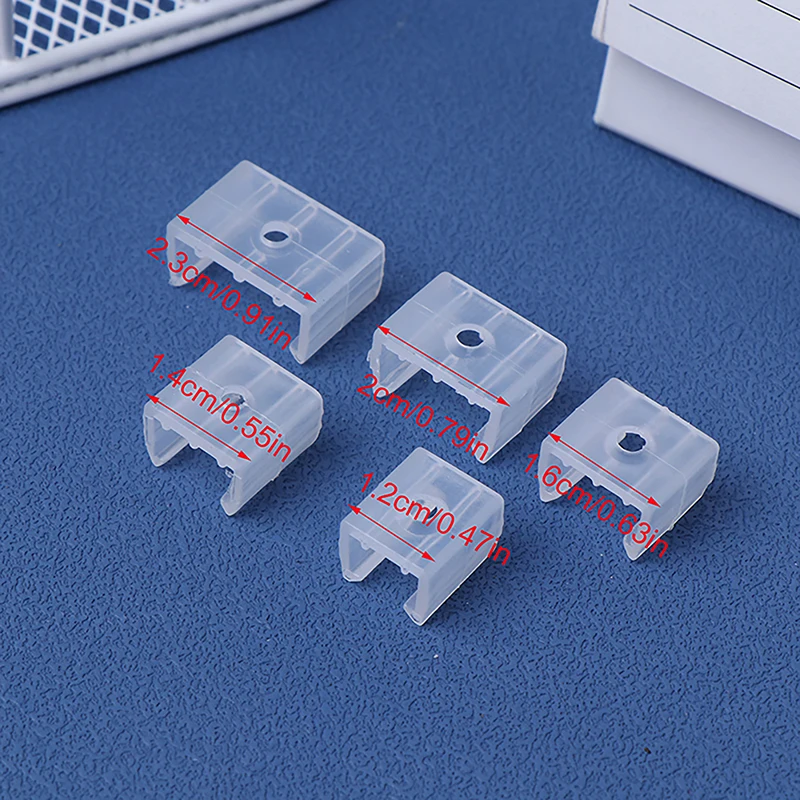 50Pcs Led Connector Fix Plastic Clips Mounting Fixing On Wall For 8/10/12/14/17/18/20MM RGB 5730/5050/2835 Strip Light