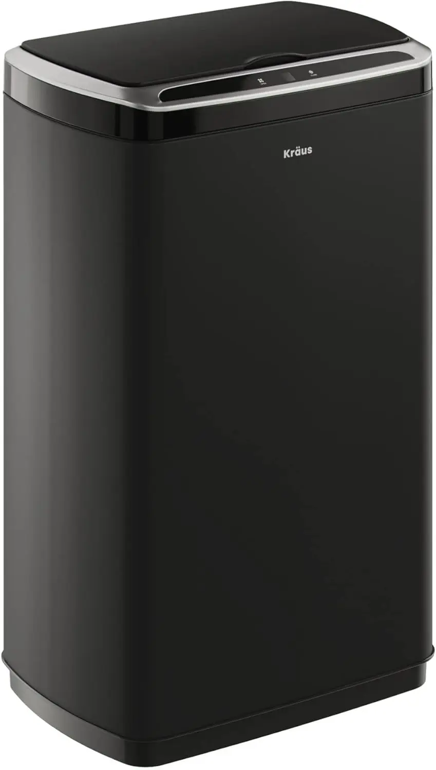 

GarbagePro Rectangular 13 Gallon Hands-Free Motion Sensor Trash Can Battery Operated in Matte Black Finish with SoftShut
