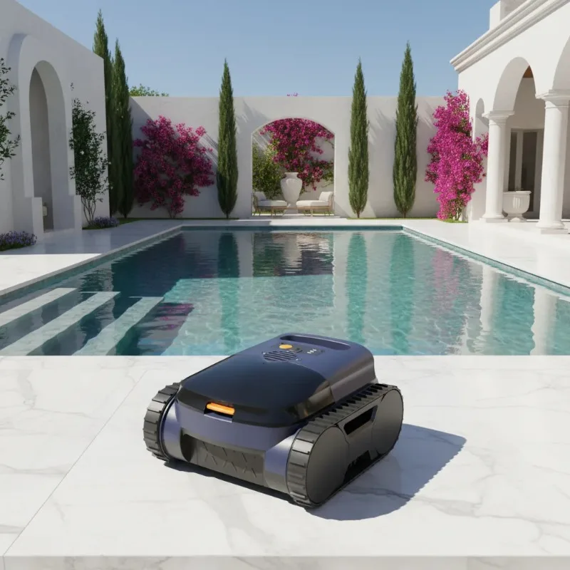 Airo Cordless Robotic Pool Cleaner with Smart AI Navigation Automatic Wall Climbing High Quality Eco-Friendly Vacuum for Garden