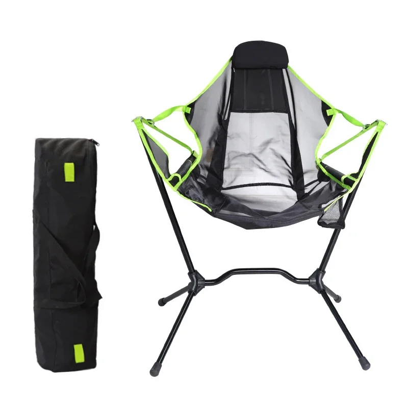 

Beach Fishing Collapsible Swinging Lawn Patio Outdoor Aluminum Ultralight Camping Rocking Folding Chair