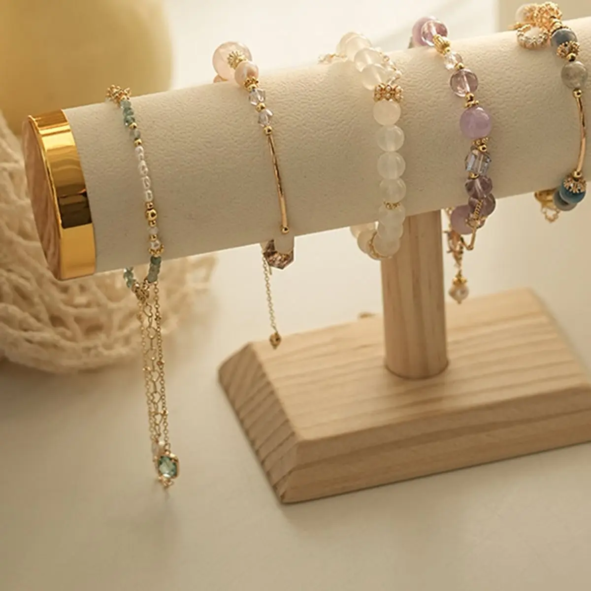 AA77 NEW New T-Bar Jewelry Chain Hairband Watch Necklace Bracelet Display Stand Rack Holder Fashion Woman Colors Gold Size Style