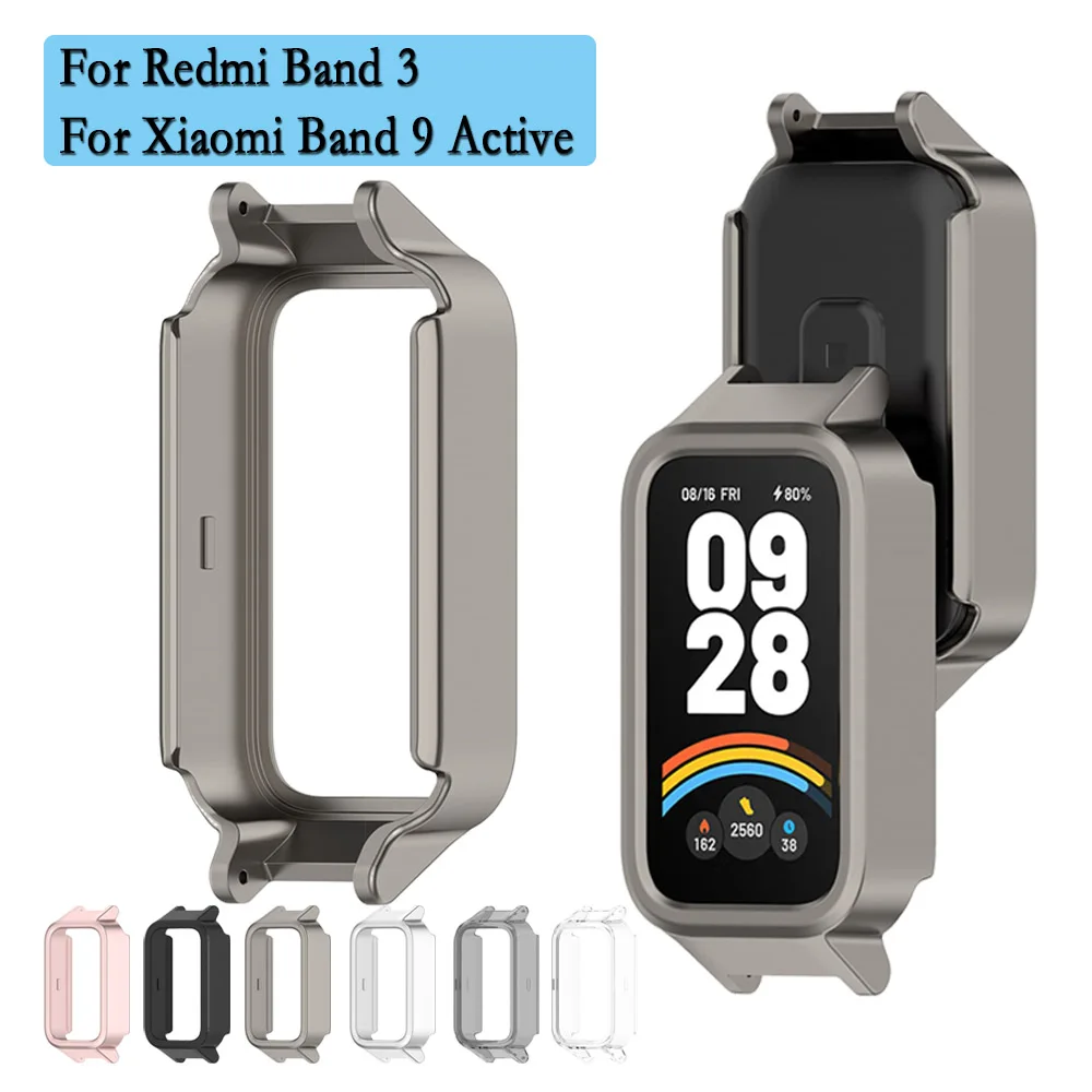 

Для Xiaomi Band 9 Active/для Redmi Band 3, полый защитный чехол для часов, прочный и жесткий чехол для ПК, супер легкая защита корпуса