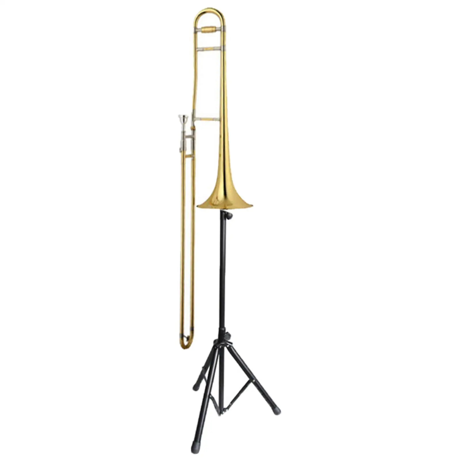 Adjustable Trombone Stand Tripod base Portable Trombone Instrument Stand for Alto Trombone Learning Performance