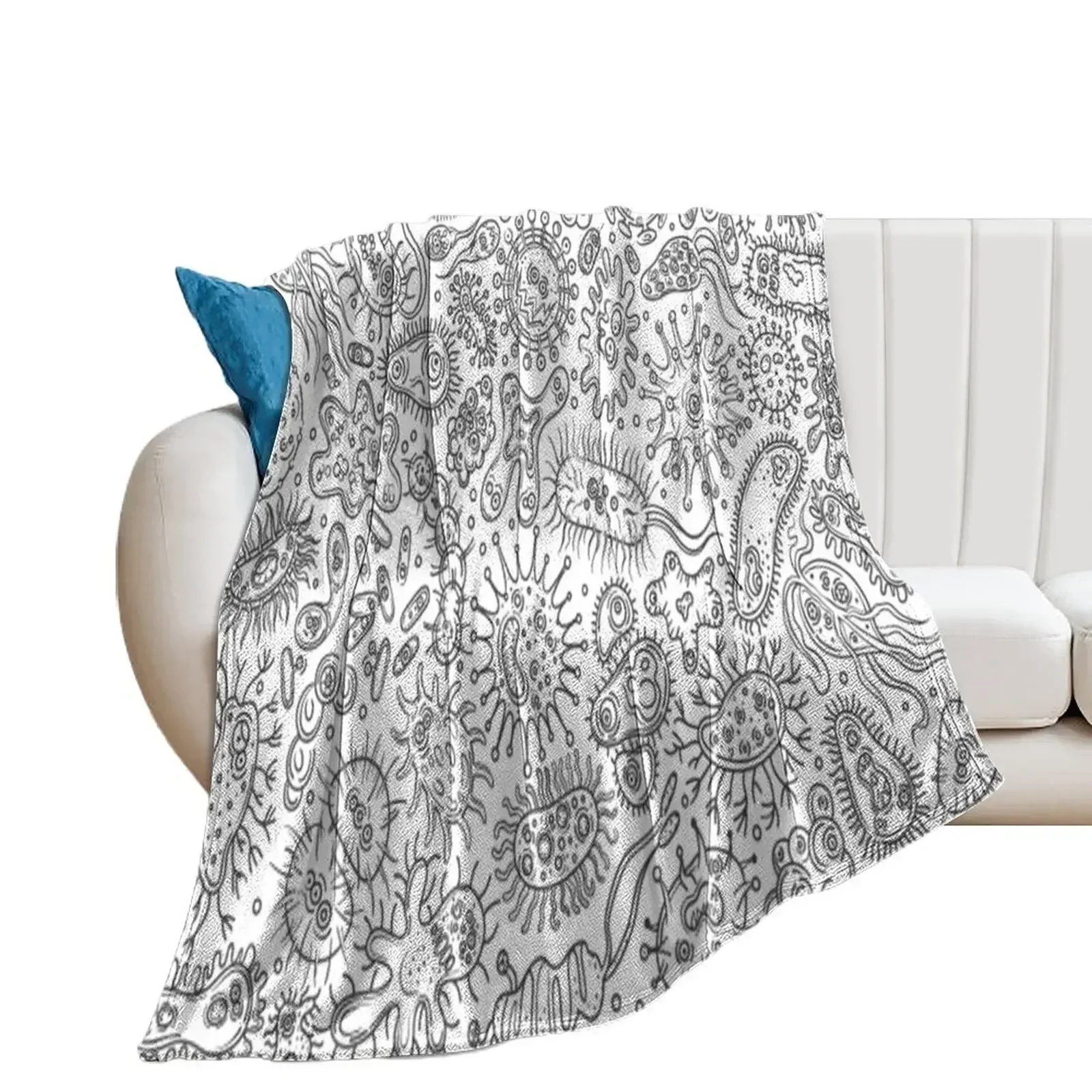 bacteria microbiology science chemistry Throw Blanket Flannel warm for winter Blankets