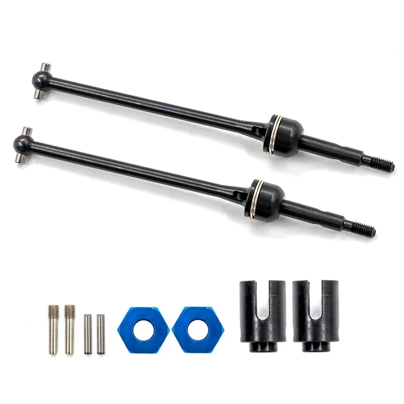 2 PC Steel Rear Drive Shaft Driveshafts Brand New For 1/10 Traxxas Slash Rustler Hoss Stampede VXL 4X4 2WD RC Car Upgrades Parts