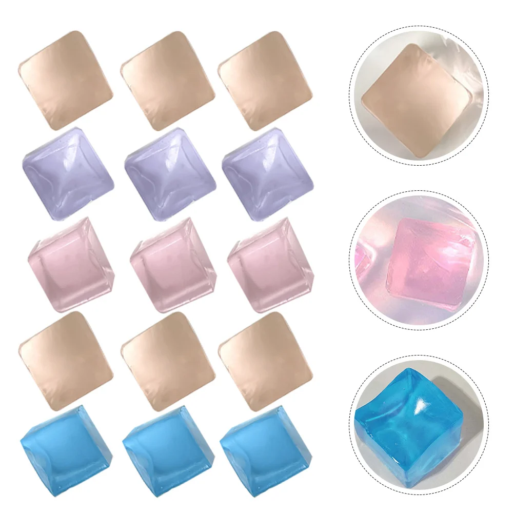 18 Pcs Jelly Vent Artifact Lovely Fidget Toy Decompression Squeezing Stress Ice Cubes Pvc Stretchy Child Kids Toys