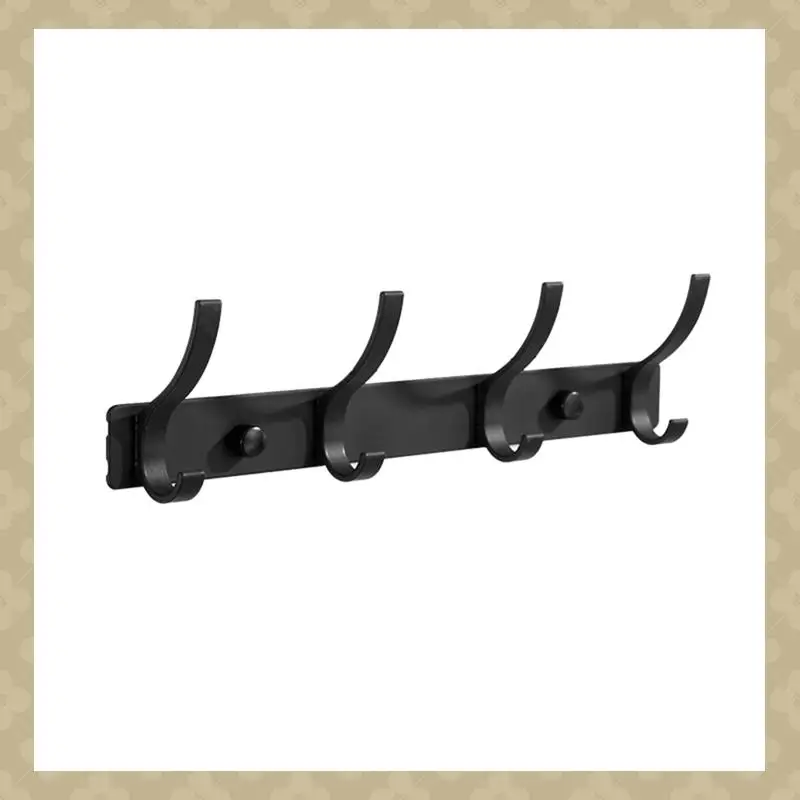 AB45 Coat Rack Wall Mount, Entryway Coat Hooks Wall Mounted,Coat, Towel And Purse(4) Durable Easy Install Easy To Use