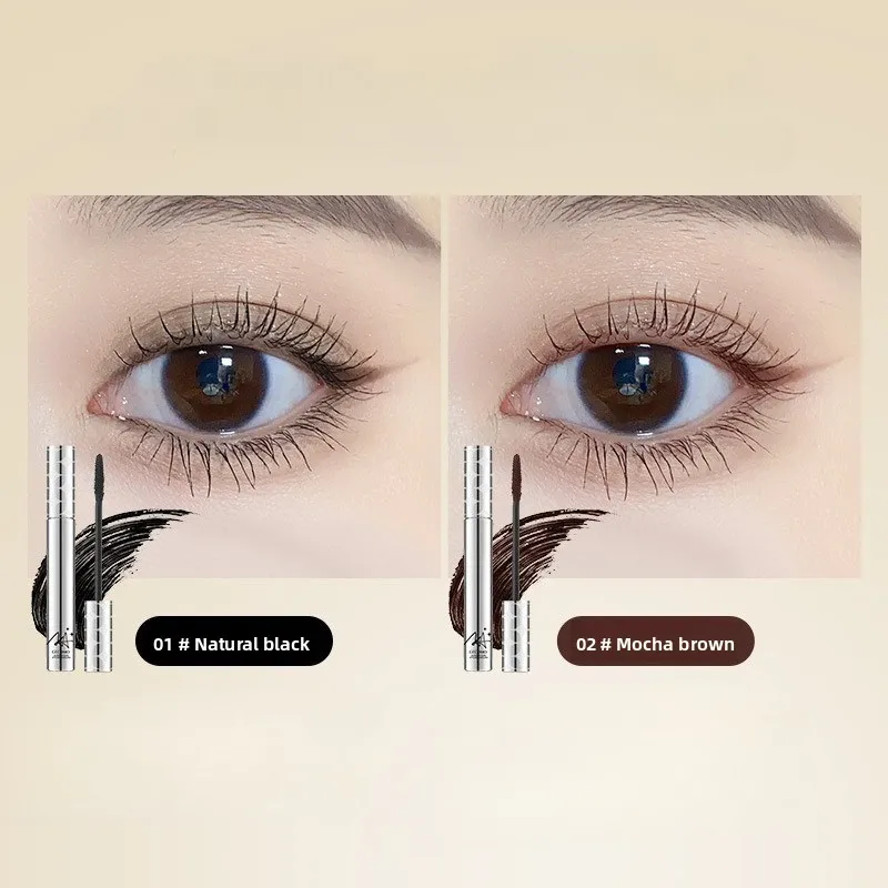 Máscara de pestañas de tubo impermeable, alargamiento natural y voluminizador, fórmula a prueba de manchas, secado rápido para ojos sensibles, natación diaria