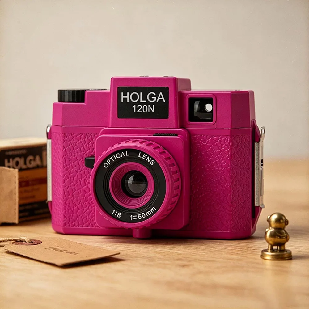 120 Holga Film Camera Colorful Profesional Classic 120N Medium Format Camera For Lomography Lomo For Kodak Fujifilm Pink Blue