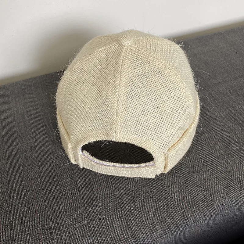 Unisex Street Hip-Hop Breathable Skullcap - Velcro Adjustable Cotton Linen Landlord Hat One-Size-Fits-All Brimless Cap view 3