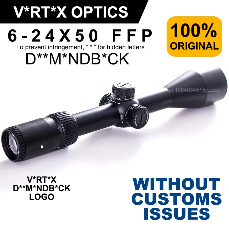 Original V*RT*X Optics D**M*NDB*CK Tactical 6-24X50 First Focal Plane(FFP) Riflescopes EBR-2C(MRAD) Reticle 30mm Tube Scope