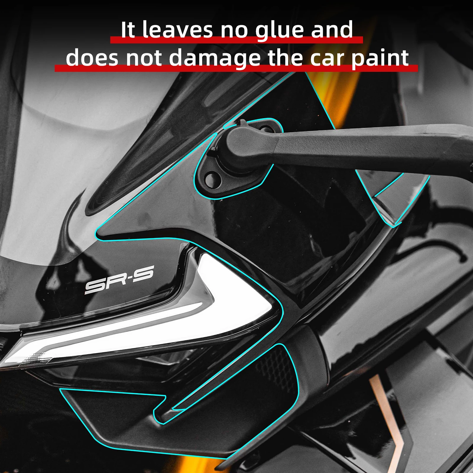Suitable for 2025 CFMOTO 750SR-S Paint Protection Film High-Clarity UV-Resistant Anti-Yellowing Tank Dashboard Mod Parts