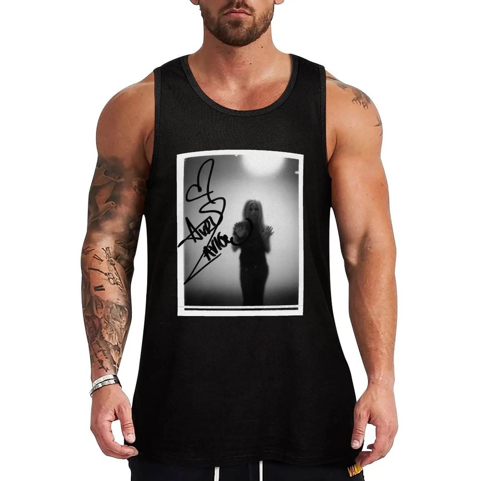 Avril Lavigne Classic music Tank Top gym wear men men clothings Sports shirt man