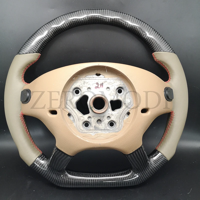 Custom Carbon Fiber Steering Wheel For Mercedes-Benz W221 W216 CL500 600 2007 2008 2009 2010 2011 2012