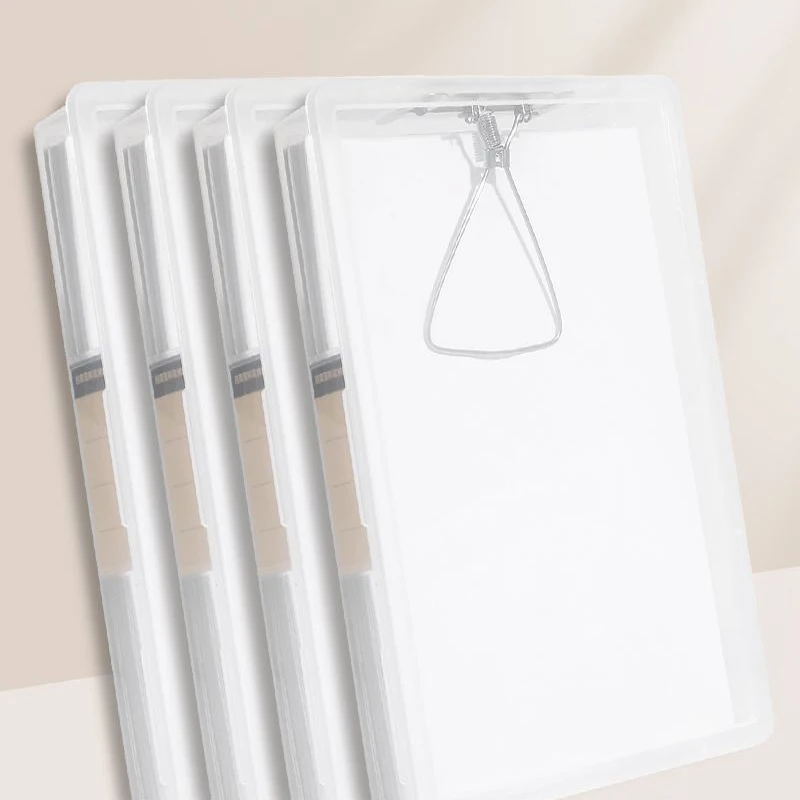 a4-document-organizer-storage-box-transparent-simple-certificate-file-box-container-for-easy-organization-with-clip