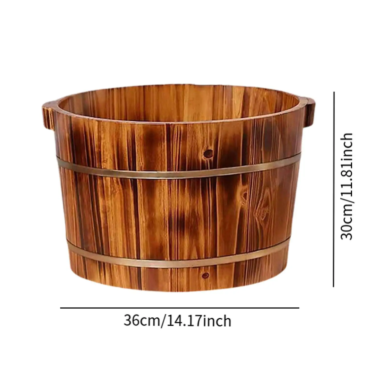 Barile per pedicure con piedini per lavabo in legno per uso domestico in camera da letto da viaggio