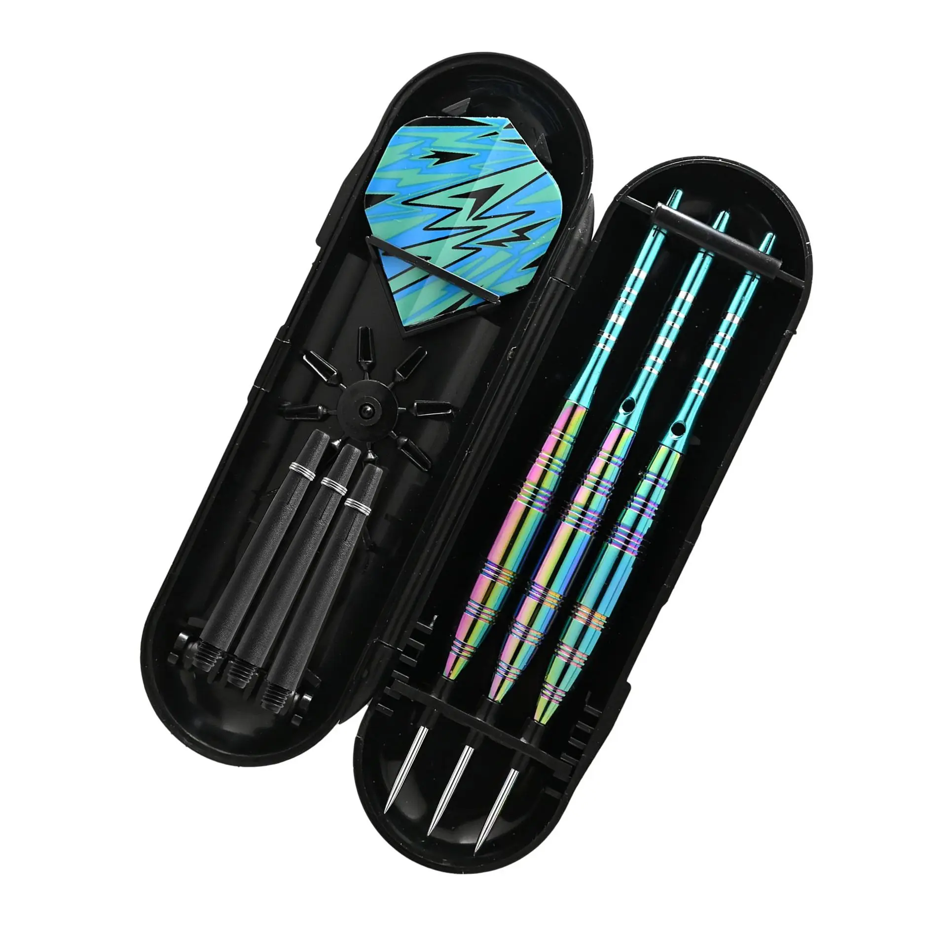 Professionelles Darts-Spitzen-Set mit Stahlspitze, 23 g Darts mit Metallspitze, Dart-Metallspitzen-Set, 3 Aluminium-Dartschäfte + zusätzliche 3 Dart-Flights