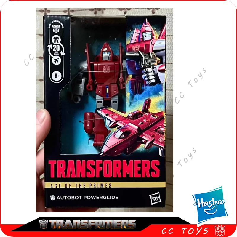 В наличии: Коллекционная фигурка-робот Hasbro Transformers Classic Toys Age Of The Primes Deluxe Powerglide, игрушка для хобби, подарок