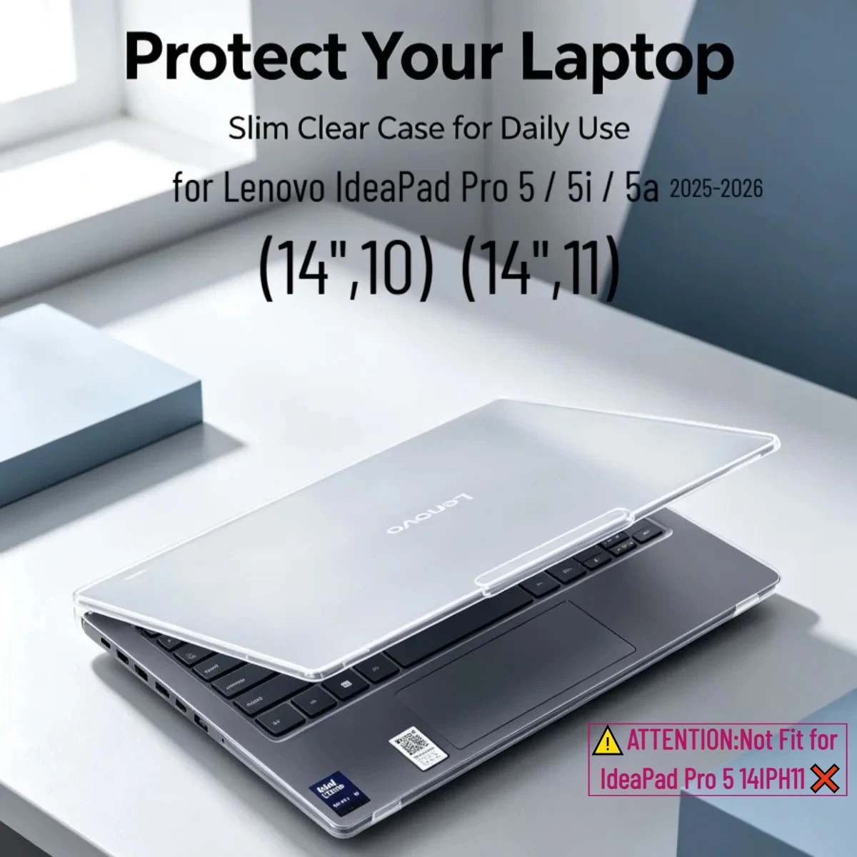 Matte Hartschale für 2026 Lenovo IdeaPad Pro 5 5i 5a Gen11 / Gen10 Laptop-Hülle 14 Zoll Kratzfest Stoßfest (14",10) (14",11)