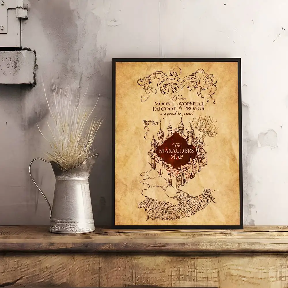 ملصق عتيق ذاتي اللصق جدار الفن لغرفة المعيشة غرفة نوم لا تتلاشى الساحر المصور كتاب ملصقات ديكور المنزل الحديث