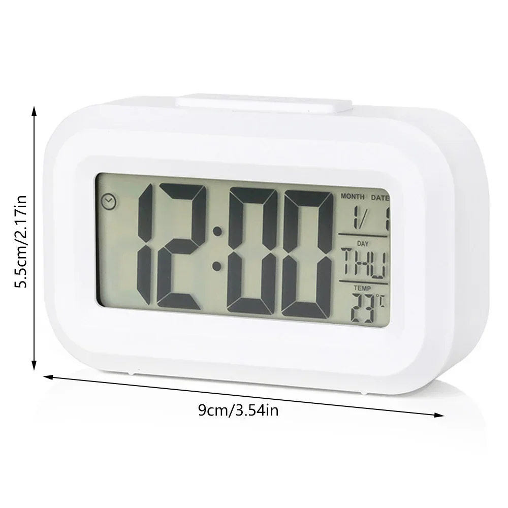 LED Digital Alarm Clock Mini Alarm Clock Suitable for Home Office Bedside Table Kids Bedroom Electronic Clocks Decor Garden