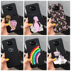 For Xiaomi Poco X3 Pro Case Silicone Stylish Soft Phone Cover For Poco X3 NFC Case TPU Black Funda for Poco X 3 GT PocoX3 Pro