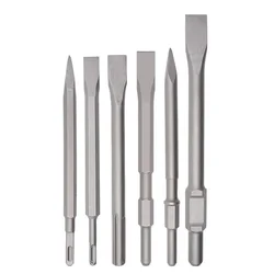 Cinceles de piezas Sds Plus, broca de martillo eléctrico de 250mm, ranura de punto, Gouge, cincel plano, rotura, perforación de pared de ladrillo de hormigón, 1 ud.