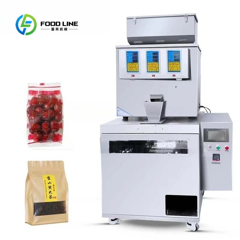 Customized Full Automatic Three Head Premade Pouch Granule Weighing Filling Sealing Machine Cost Effective Industrial Packaging