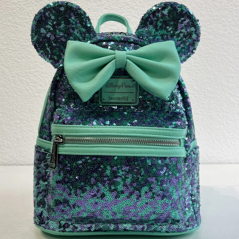 

Disney Anime Cartoon Mini Backpack 3d Sequin Mickey Mouse Double Shoulder Bags Cute Backpack Bag Outdoor Leisure Bag Girl Gift