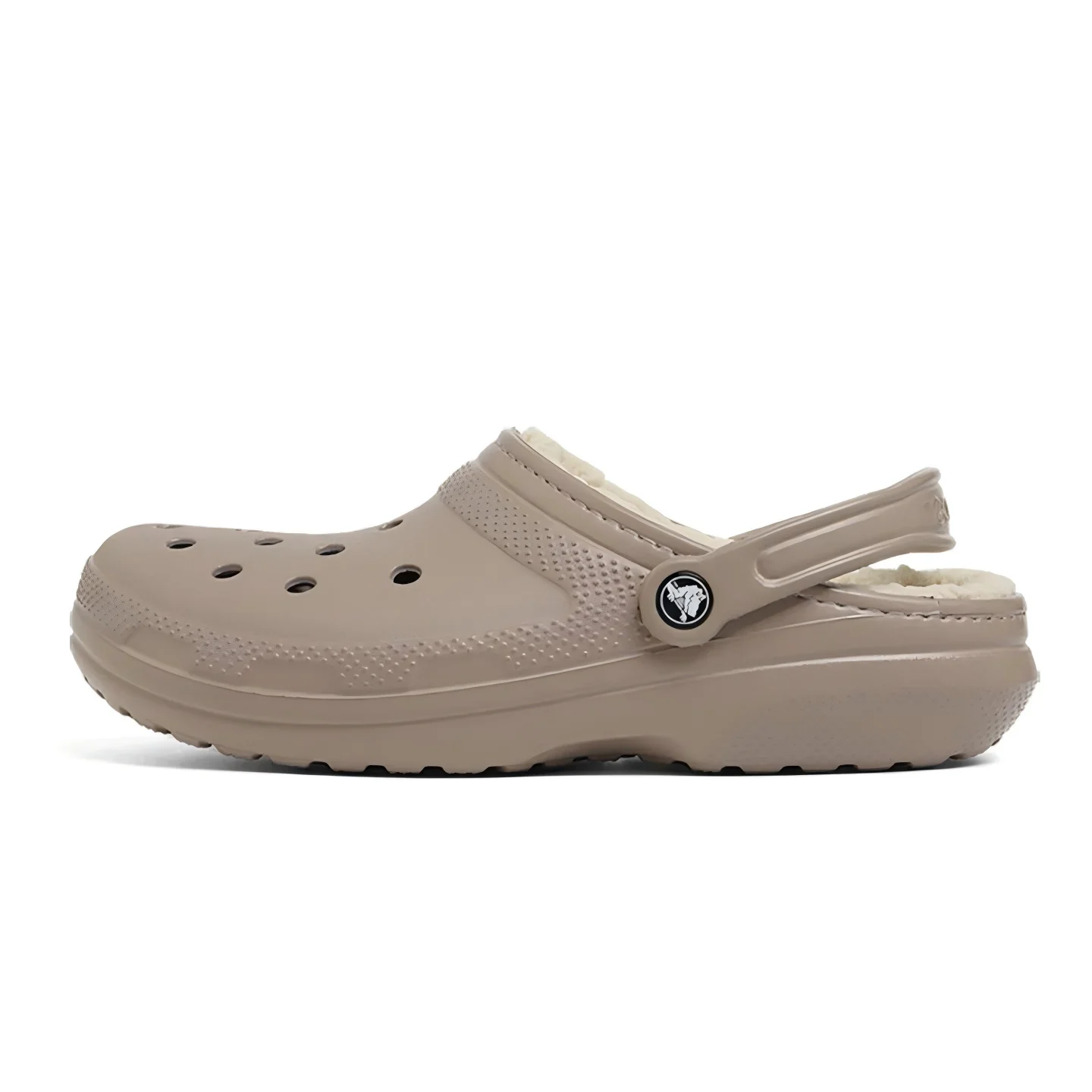 Crocs Classic Lined Clog Men's Light Brown Beach Sandals  Retro Comfortable Fit with Fleece Lining, Warm & Versatile 203591-2YB