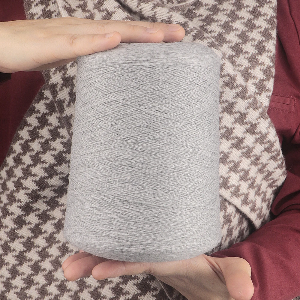 

QJH 500g Luxurious Soft Cashmere Worsted Wool Yarn for Crochet, Knitting & Hand Weaving - Perfect for Scarves, Sweaters, Shawls