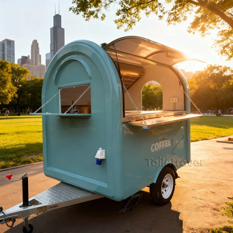 

Mobile Food Cart Design Hot Dog Burger Doner Kebab Fried Chicken Used Food Trucks Sale Miami Food Trailer with Full Kitchen