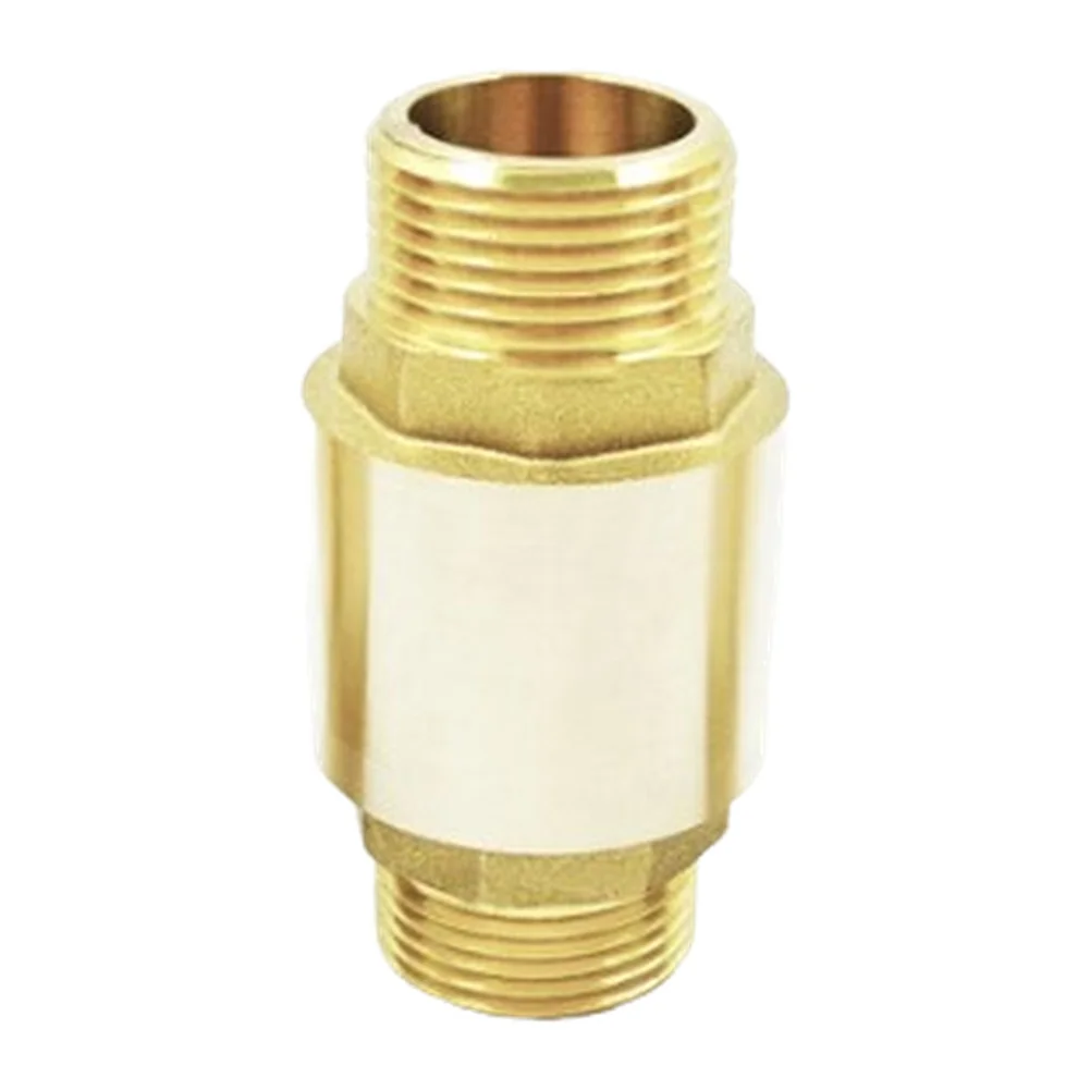 Vertical Brass Check Valve DN15 DN25 with G Thread for Water Systems Backflow Prevention and Easy Installation