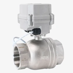 Válvula reguladora eléctrica DN50, Control de 4-20mA o 0-10V, válvula moduladora de 2 pulgadas, 15NmDrive ISO5211 para vástago de 9mm o 11mm
