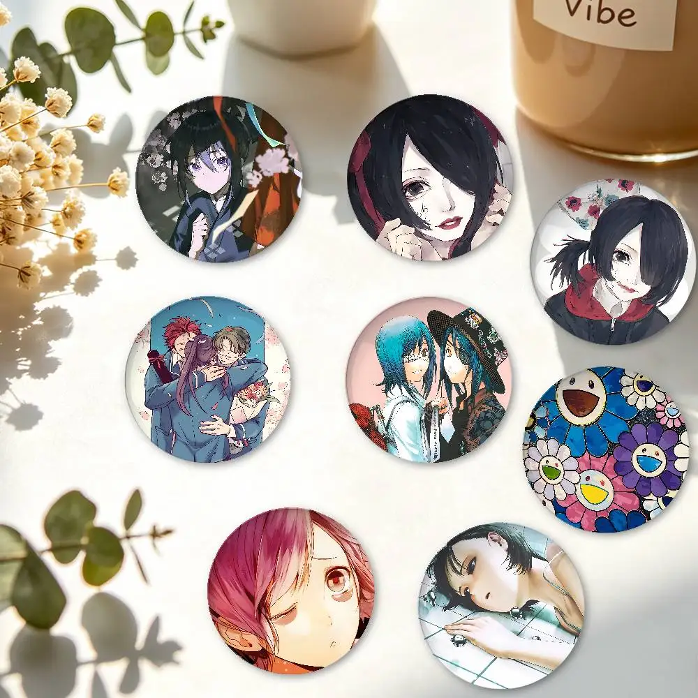 K-Kanikumitoi Art Minimalist Exquisite Tinplate Brooches: Sleek Badge Lapel Pins For Bag Accessories, Practical Souvenir Gifts