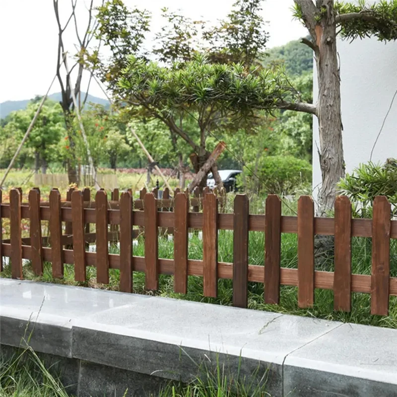 

Outdoor Wooden Fence Anti-Corrosion Wooden Fence Simple Assembly Fence Guardrail Garden Courtyard Outdoor Railing Fence