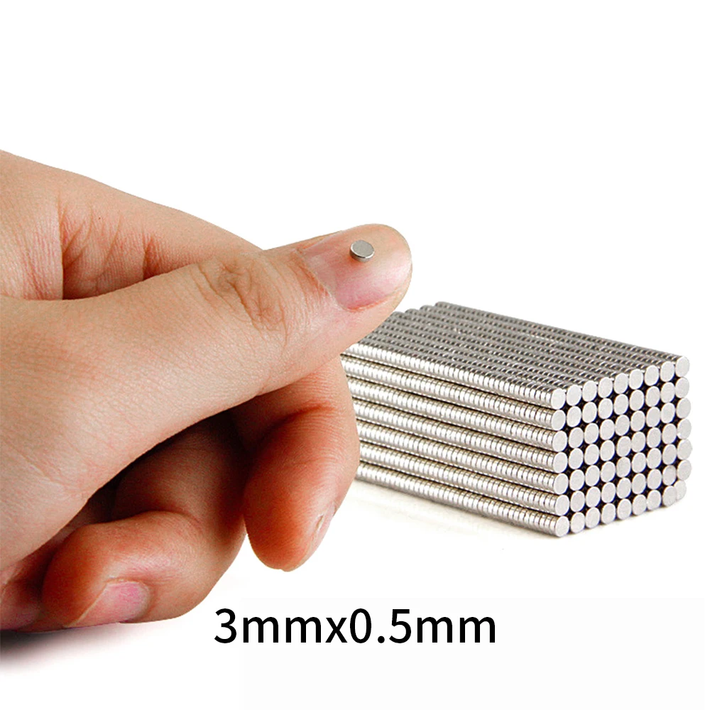 100-5000Pcs Mini Small N35 Round Magnet 3x0.5 mm Neodymium Magnet Permanent NdFeB Super Strong Powerful Magnets Fashion Magnet