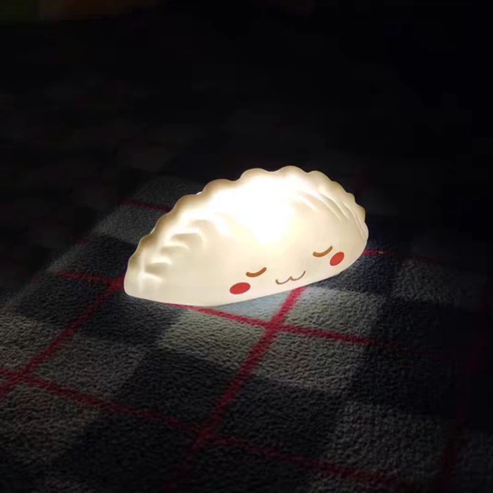 

LED Dumpling Night Light 1W Adorable Small Lamp Warm Decorative Tabletop Lights for Bedroom Home Party Chic Practical