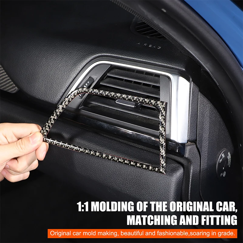 

For BMW M3 F80 LHD Car Interior Air Conditioner Air Outlet Vent decoration Real Carbon Fiber Cover modification accessories